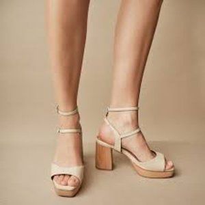 Bhava Studio Ivory Lola Heels Size US 9 / EU 39 - Vegan!